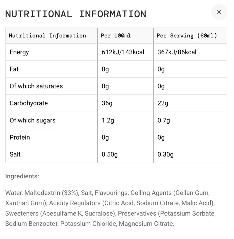 SIS Go Energy Electrolyte Gel Lemon and Mint 60ml-1