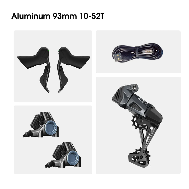 WHEELTOP EDS GeX Wireless Electronic Shifter Kit Long Cage Gravel 10-52T