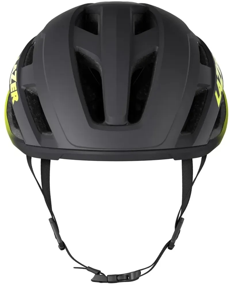 Lazer Strada KinetiCore Helmet Matte Dark Grey Flash Yellow-1