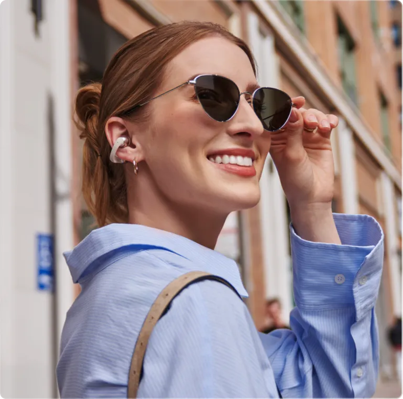 Shokz Opendots One True Wireless Earbuds Grey-3