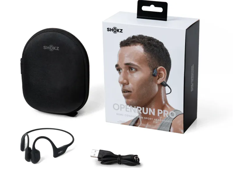 Shokz OPENRUN PRO Wireless Headphones Black