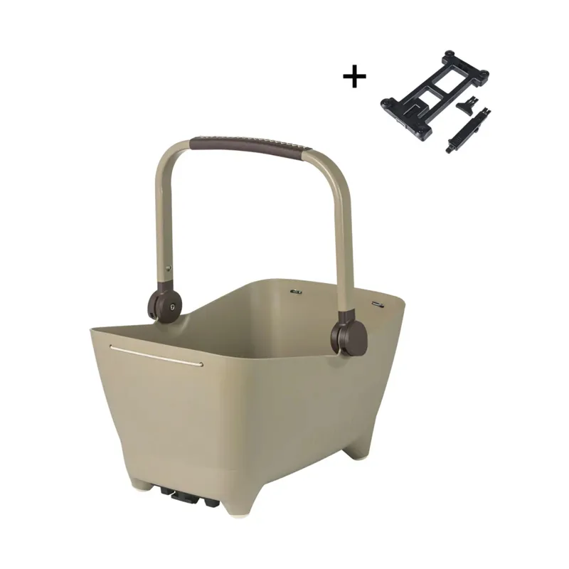 Basil Buddy Dog Bicycle Basket MIK Bicotti Brown-3