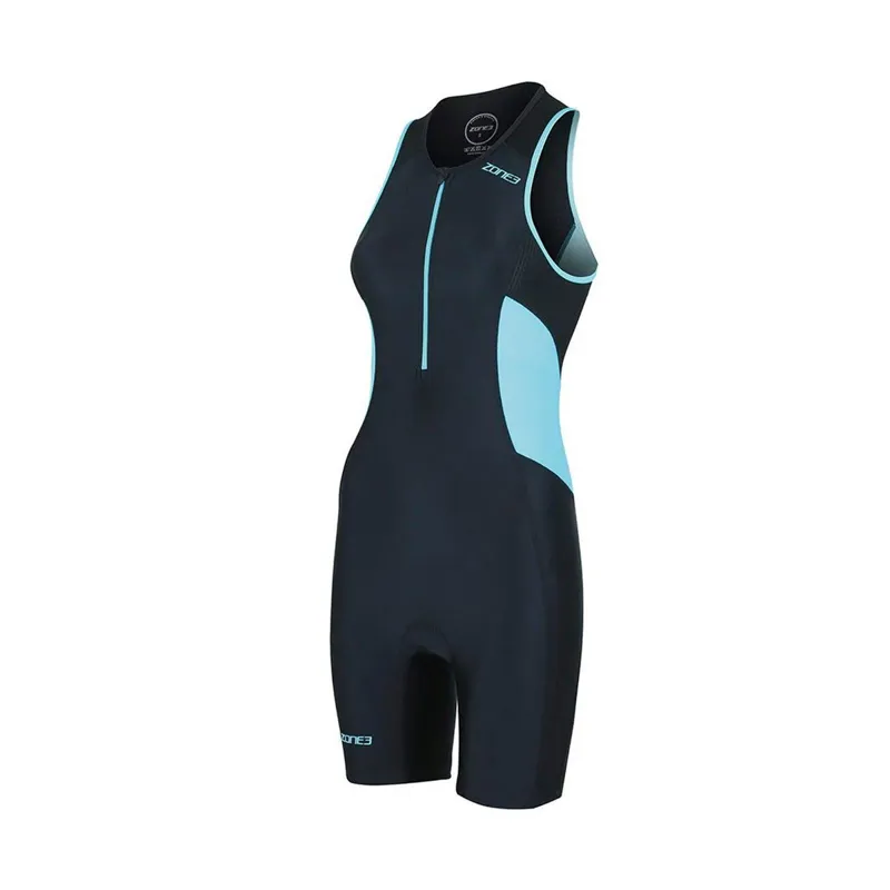 Zone 3 Womens Activate Sleeveless Tri Suit Black/Turquoise