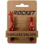 Rocket Tubeless Valve Kit Pair 44mm Red