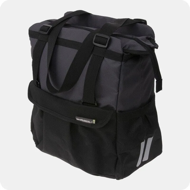 Basil Shopper XL 20L Single Pannier Bag Black