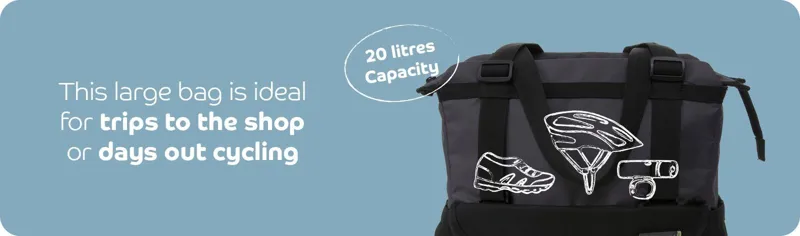Basil Shopper XL 20L Single Pannier Bag Black-3