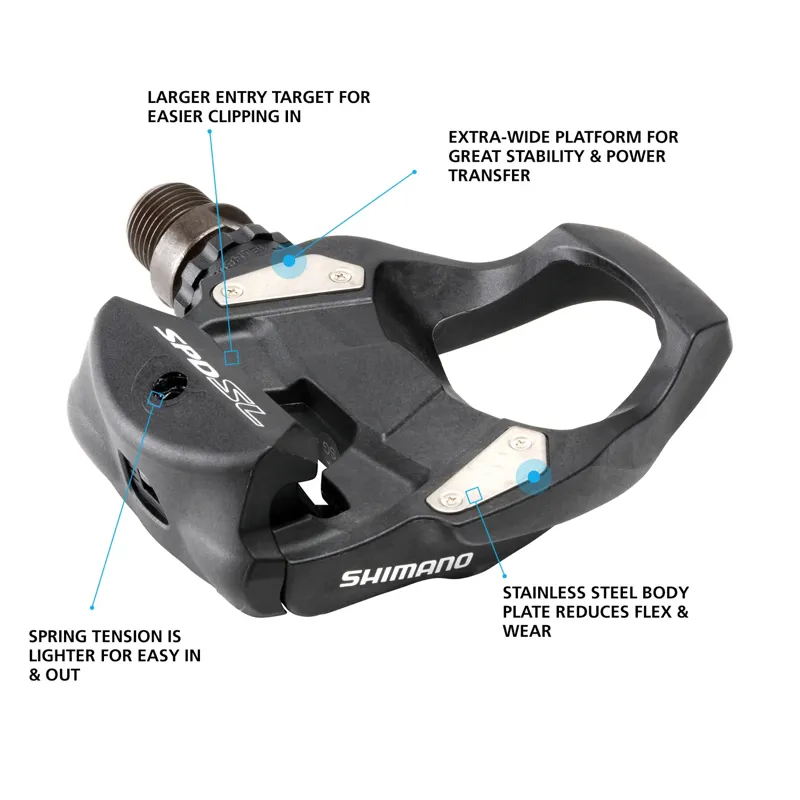 Shimano PD-RS500 SPD-SL Pedals Black-1