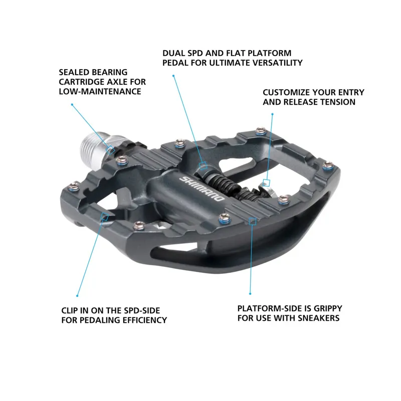 Shimano PD-EH500 SPD Pedals Explorer Flat/SPD-1
