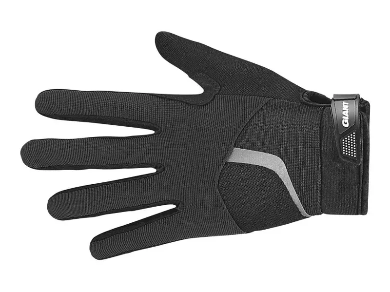 Giant Rival Long Finger Cycling Glove in Black